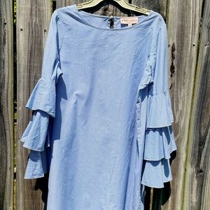 Philosophy Cotton Dress ruffle sleeve boho